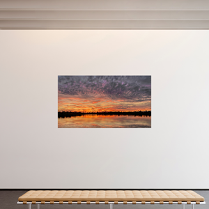 208 x 117 cm, Tirage photo sous Verre acrylique 9 Reflets d’un Même Ciel IX – Le Souffle d’Ambre
