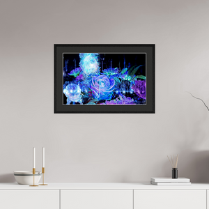 64 x 40 cm, 5 Cadre Noir : Passe-Partout Noir lisière Blanche La Rosée des Étoiles