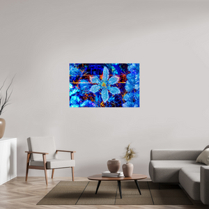 127,7 x 80 cm, 3 Tirage photo sous Verre acrylique La fleur qui rêvait d’étoiles