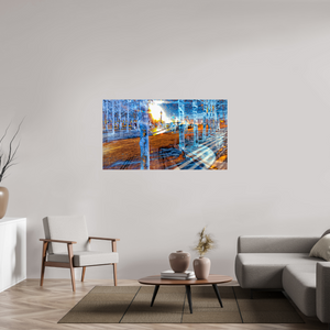 144 x 81 cm, 3 Tirage photo sous Verre acrylique Quand les corps ont appris à se fondre dans la lumière