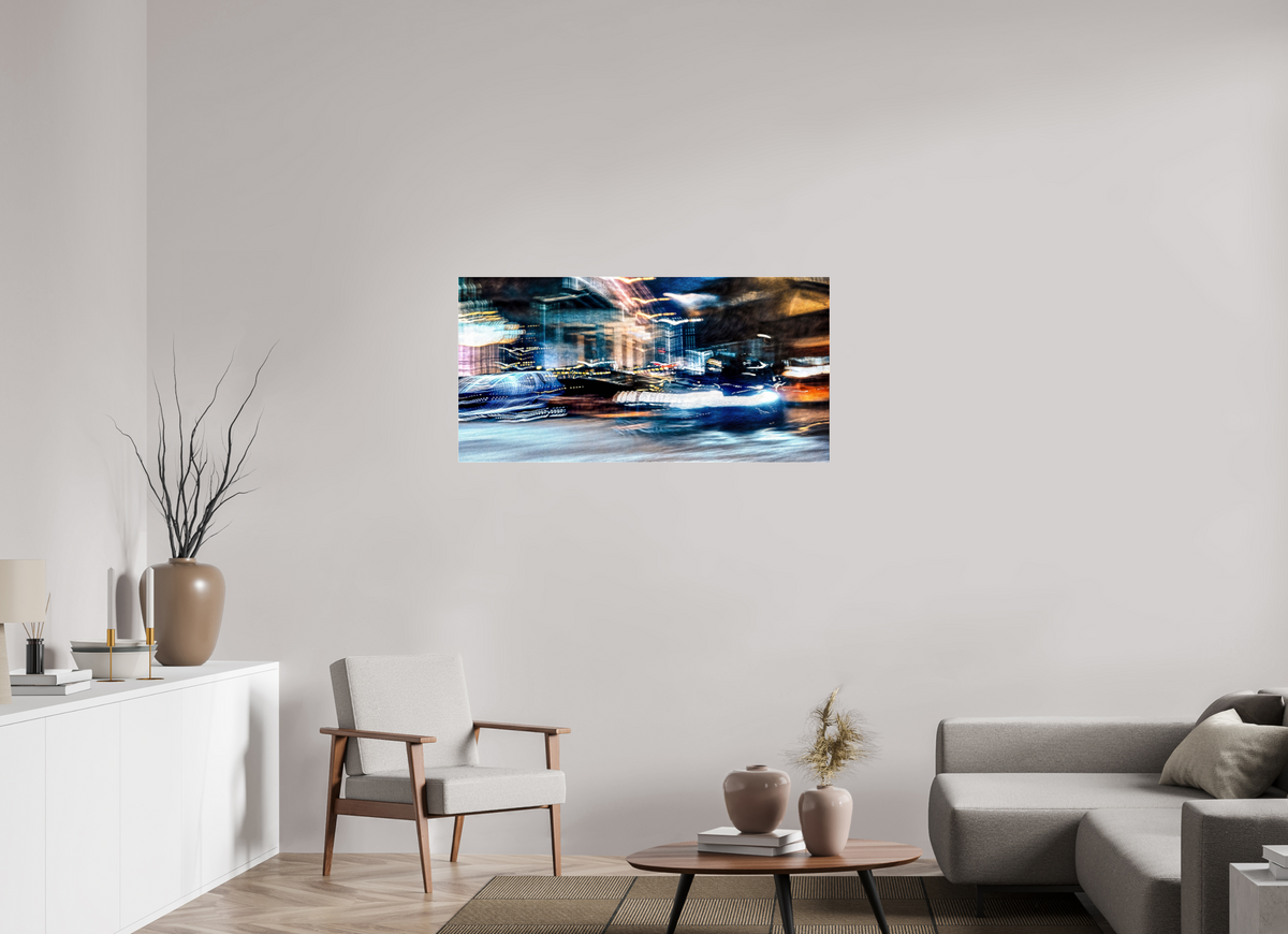 120 x 60 cm, Tirage photo sous Verre acrylique Chronique des rues où le temps s’étire