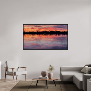 179 x 100 cm, Caisse américaine Noire 5 Reflets d’un Même Ciel V – Le Ciel Renversé