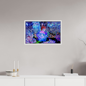 64 x 40 cm, 9 Caisse américaine Blanche Lorsque la lumière se souvient des fleurs