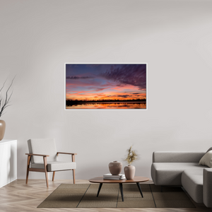 143,7 x 80 cm, Caisse américaine Blanche 12 Reflets d’un Même Ciel XII – Les Voiles du Crépuscule