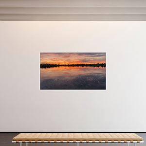 208 x 117 cm, Caisse américaine Blanche 6 Reflets d’un Même Ciel VI – L'Infini en Reflet