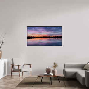 146,8 x 80 cm, Caisse américaine Noire 1 Reflets d’un Même Ciel I – Naissance du Feu