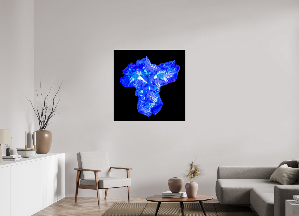 100 x 100 cm, Tirage photo sous Verre acrylique Iris du Cœur Lumineux