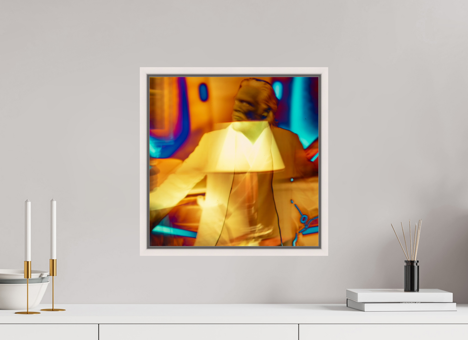 40 x 40 cm, Caiise Verre acryl PApier metal sf