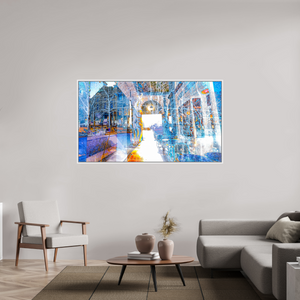 176 x 99 cm, 9 Caisse américaine Blanche Le seuil n’était pas une frontière, mais une invitation