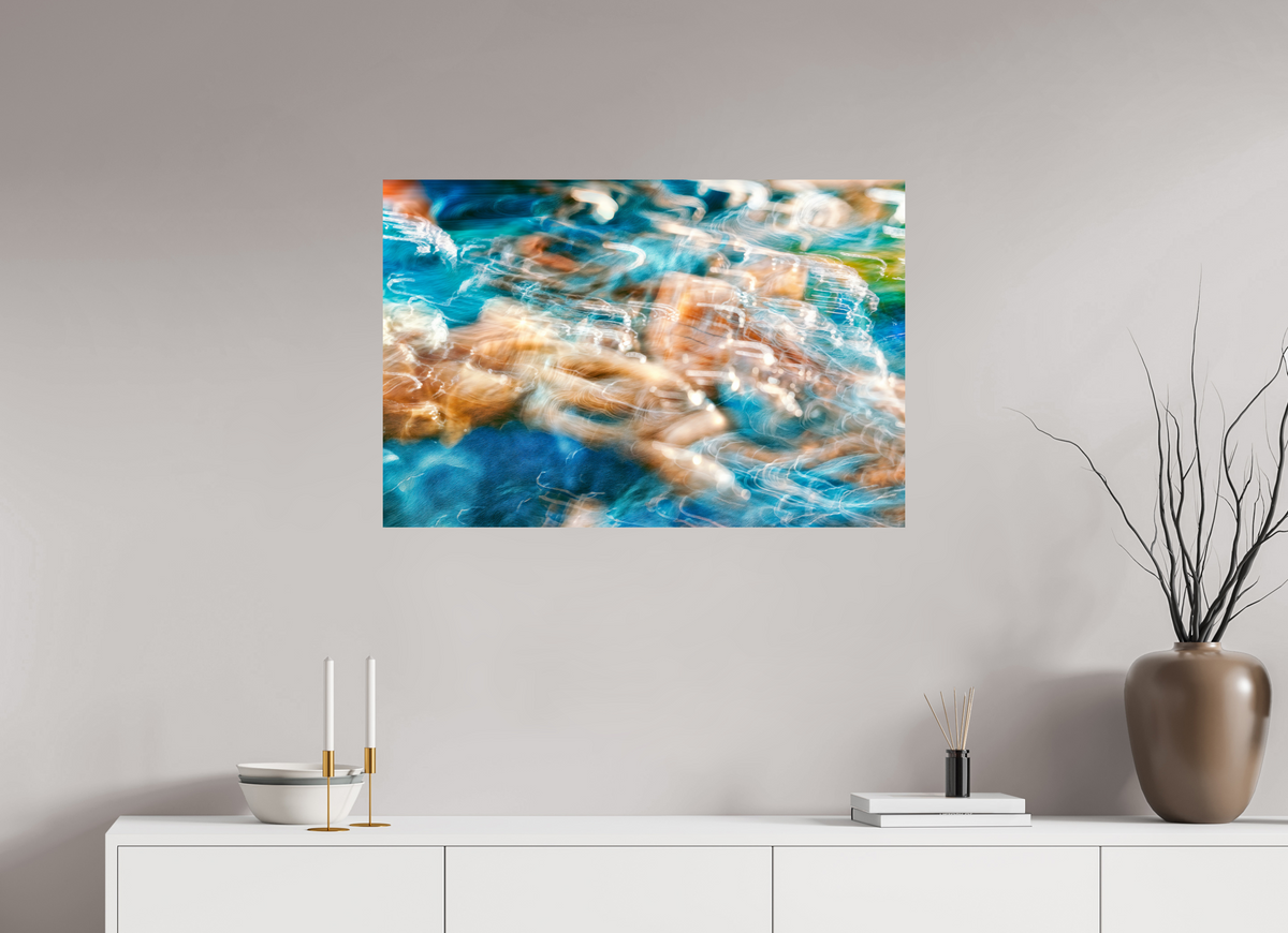 90 x 60 cm, Tirage simple sur papier photo Fuji Crystal Pearl La danse des eaux secrètes