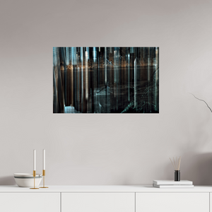 80 x 50 cm, Tirage photo sous Verre acrylique Forêt des piliers d’acier