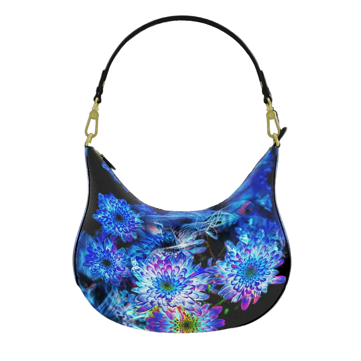 "Celestial Flowers" curved bag