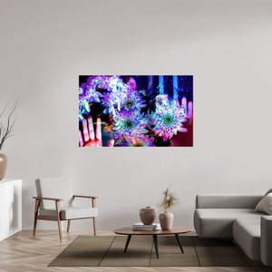160 x 100 cm, 3 Tirage photo sous Verre acrylique Pétales contre ma peau, lumière contre la tienne