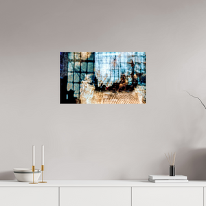 66,7 x 40 cm, Tirage photo contrecollé sur Dibond Reflet d’un Monde en Suspension