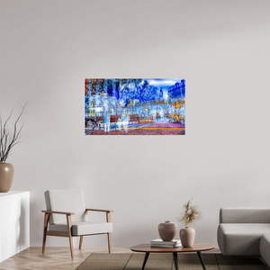 112 x 63 cm, 3 Tirage photo sous Verre acrylique Ce que la ville protège encore