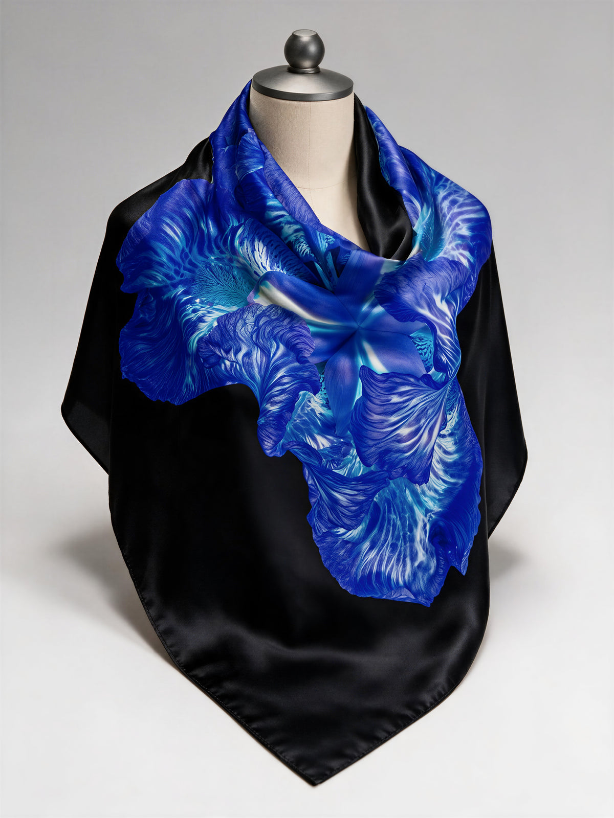 Foulard "Coeur d'Iris"