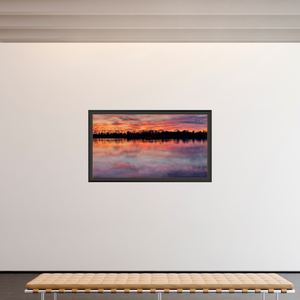 179 x 100 cm, Cadre Noir-Or 5 Reflets d’un Même Ciel V – Le Ciel Renversé