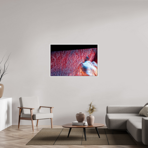 120 x 80 cm, 9 Caisse américaine Blanche Là où le feu se transforme en pluie