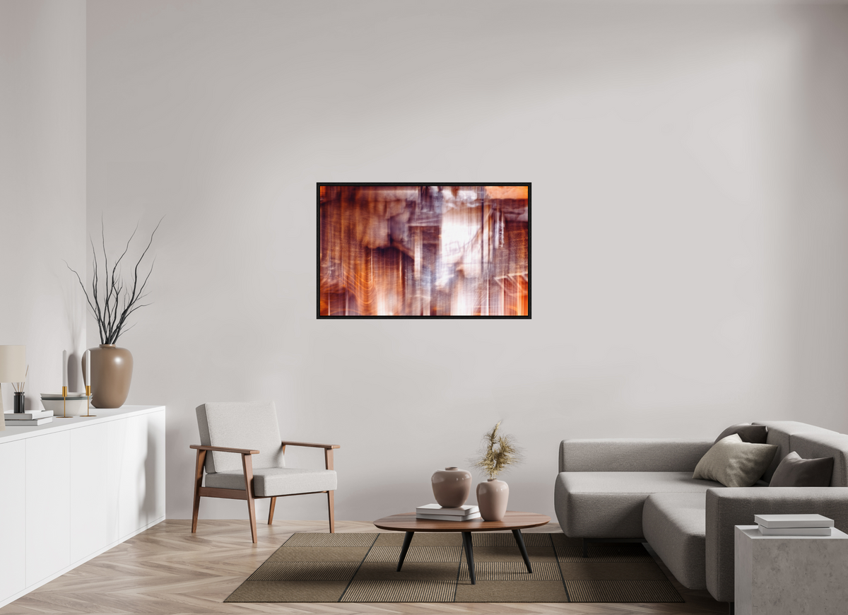 128,4 x 80 cm, Caisse américaine Noire La charpente tremblante de l’oubli