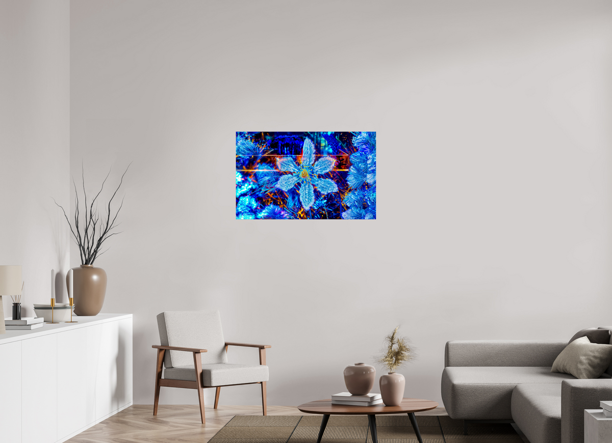 95,7 x 60 cm, Tirage simple sur papier photo Fuji Crystal Pearl La fleur qui rêvait d’étoiles