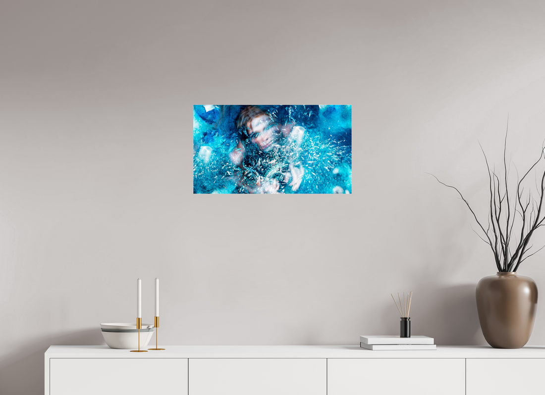 64 x 36 cm, Tirage photo sous Verre acrylique Cristallisation