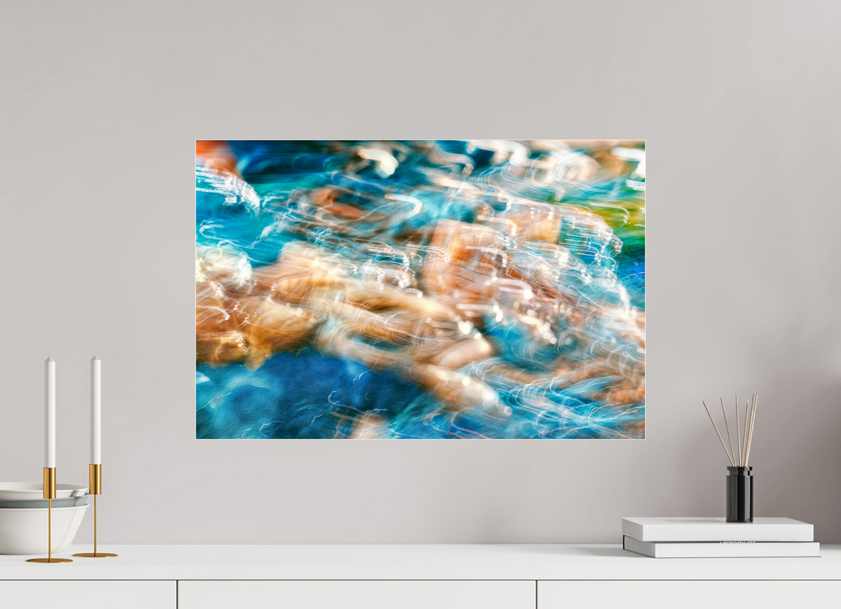 60 x 40 cm, Tirage photo sous Verre acrylique La danse des eaux secrètes