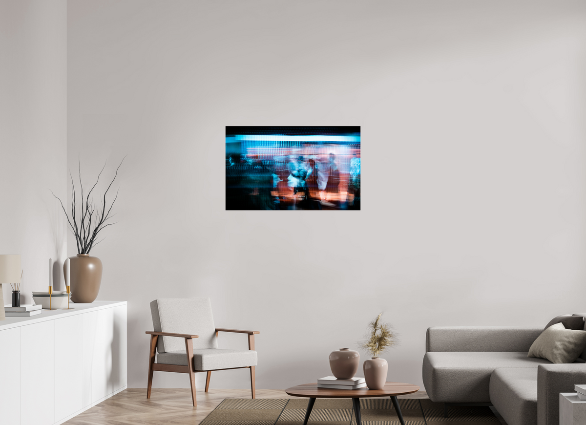 96 x 60 cm, Tirage photo sous Verre acrylique Le temps s'étire