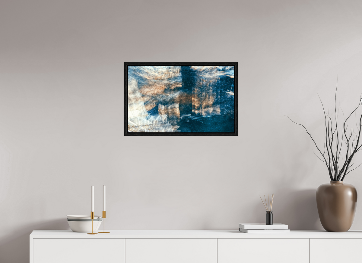 64,2 x 40 cm, Caisse américaine Noire Cartographie d’un rêve effacé