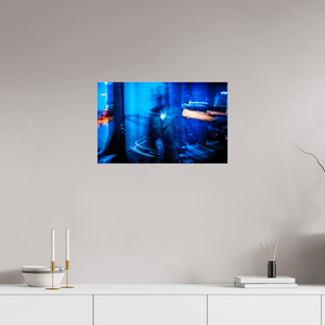64 x 40 cm, Tirage photo sous Verre acrylique Silhouette au chapeau