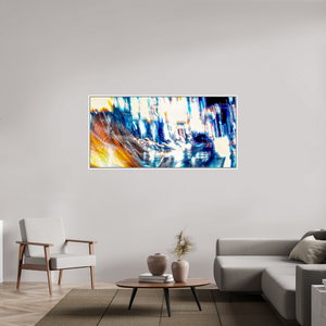 165,2 x 80 cm, 9 Caisse américaine Blanche L’onde blanche qui fissure la nuit