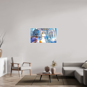 112 x 63 cm, 9 Caisse américaine Blanche Le seuil n’était pas une frontière, mais une invitation
