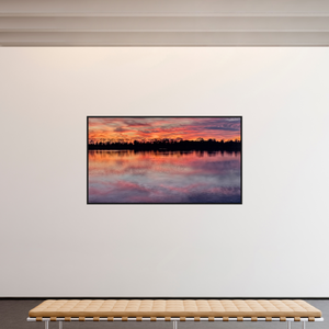 214,8 x 120 cm, Caisse américaine Noire 5 Reflets d’un Même Ciel V – Le Ciel Renversé