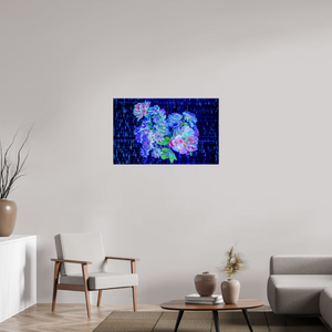 96 x 60 cm, Tirage photo contrecollé sur Dibond Floraisons au cœur du code stellaire