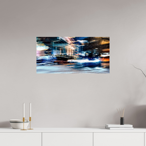 80 x 40 cm, Tirage photo contrecollé sur Dibond Chronique des rues où le temps s’étire