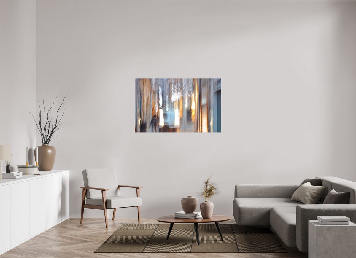 128 x 80 cm, Tirage simple sur papier photo Fuji Crystal Pearl Ruelle en apesanteur