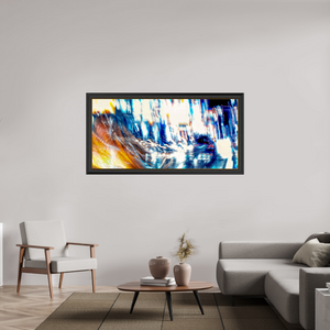 165,2 x 80 cm, 11 Cadre Noir-Or L’onde blanche qui fissure la nuit