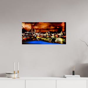 80 x 40 cm, Tirage photo contrecollé sur Dibond Promeneur des nébuleuses urbaines
