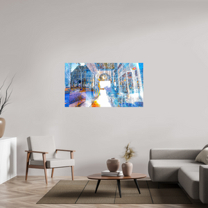 144 x 81 cm, Tirage simple sur papier photo Fuji Crystal Pearl Le seuil n’était pas une frontière, mais une invitation