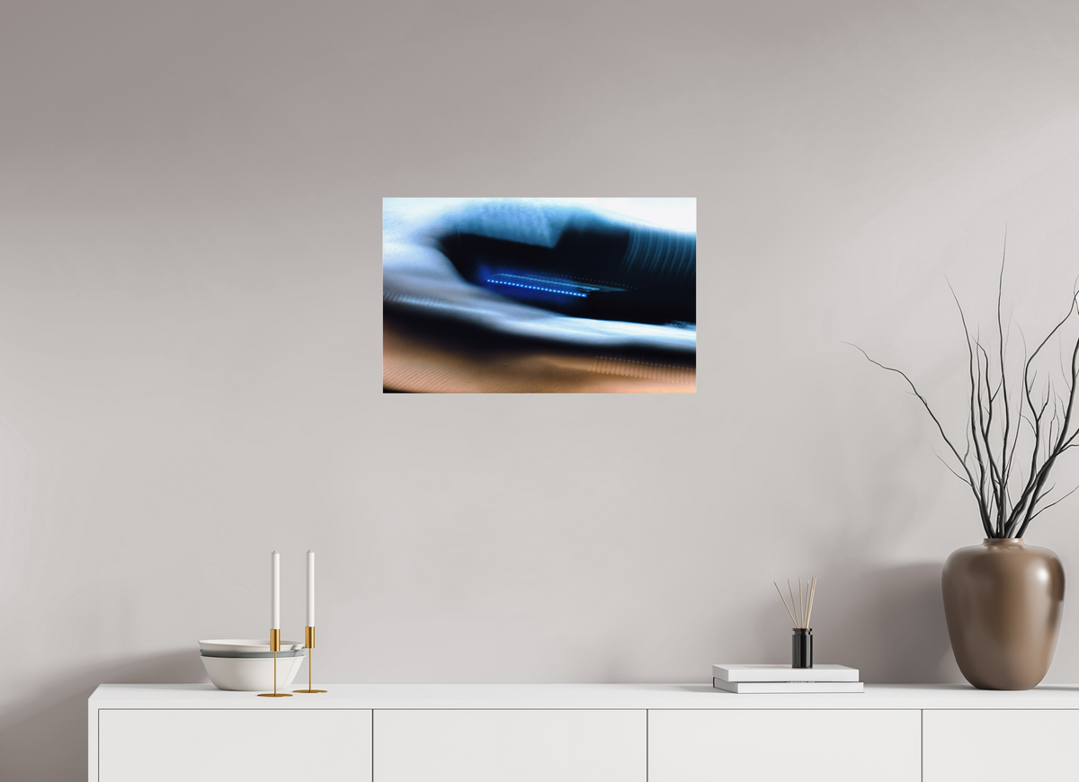 64 x 40 cm, Tirage photo sous Verre acrylique Courant sous la peau du monde