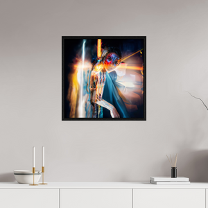 60 x 60 cm, Caisse américaine Noire Icône Ailée