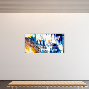 206,5 x 100 cm, 9 Caisse américaine Blanche L’onde blanche qui fissure la nuit