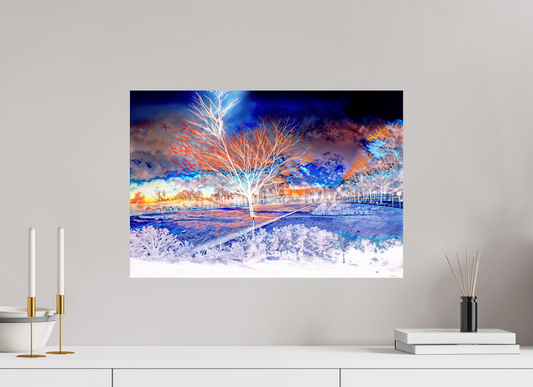 58,4 x 40 cm, Tirage simple sur papier photo Fuji Crystal Pearl L’arbre qui se souvenait de tous les ciels