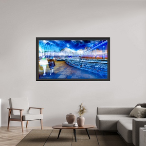 176 x 99 cm, 11 Cadre Noir-Or La promenade n’était plus tout à fait la même