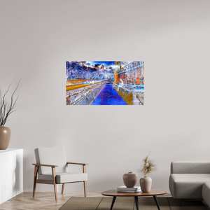 112 x 63 cm, 3 Tirage photo sous Verre acrylique Le jour où l’eau est devenue une frontière