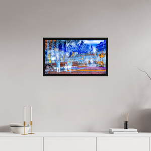 64 x 36 cm, 8 Caisse américaine Noire Ce que la ville protège encore