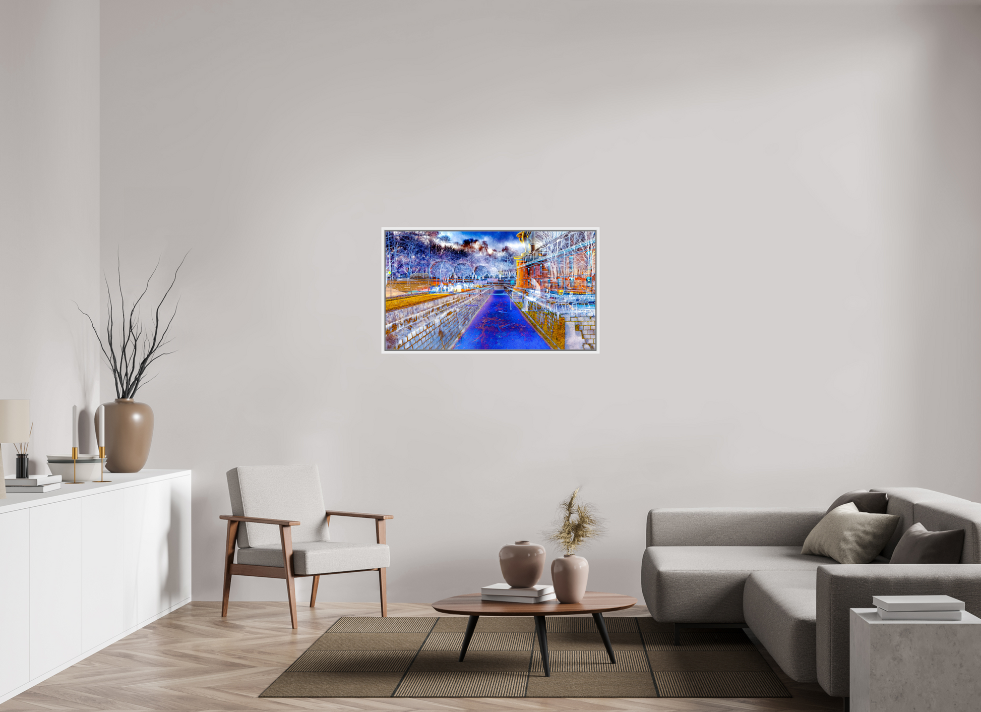 112 x 63 cm, 9 Caisse américaine Blanche Le jour où l’eau est devenue une frontière