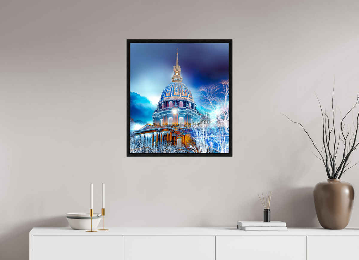 60 x 67 cm, Caisse américaine Noire Un lieu pour relier la terre à l’invisible