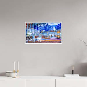 64 x 36 cm, 9 Caisse américaine Blanche Ce que la ville protège encore