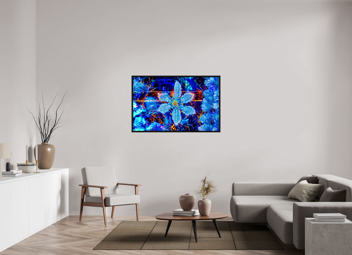 127,7 x 80 cm, Caisse américaine Noire La fleur qui rêvait d’étoiles