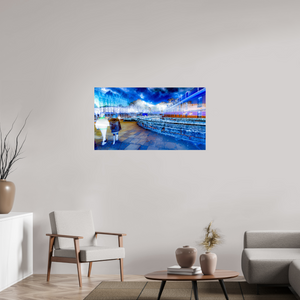 112 x 63 cm, 3 Tirage photo sous Verre acrylique La promenade n’était plus tout à fait la même